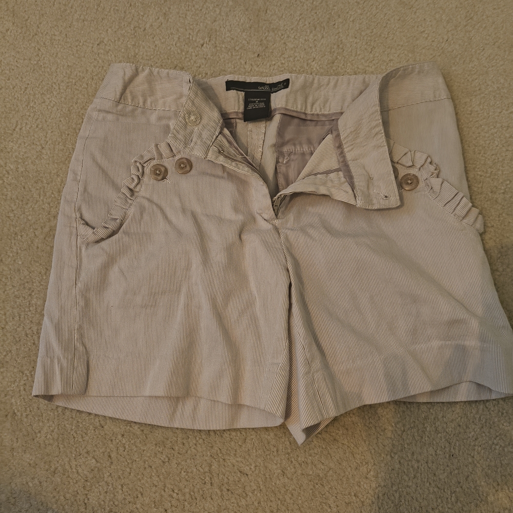 Willi Smith Beige Women's Bermudas